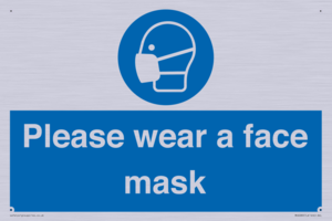 Please wear a face mask